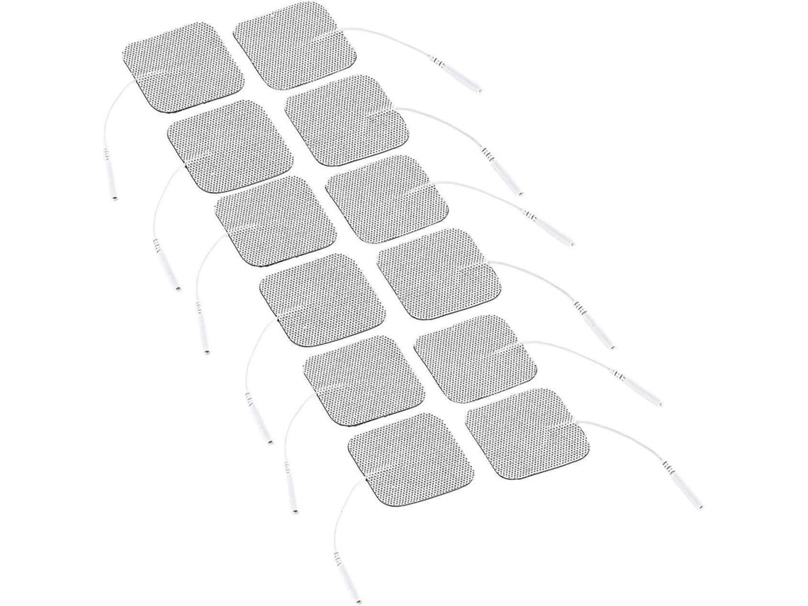 Eletrodos Tens Conjunto De 3 Eletrodos Para Dispositivos De Corrente De Estimulação, 5x5 Cm Aquaforge