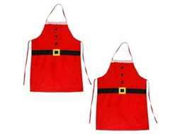 2 Pack Avental Natal Vermelho Cozinha Jantar