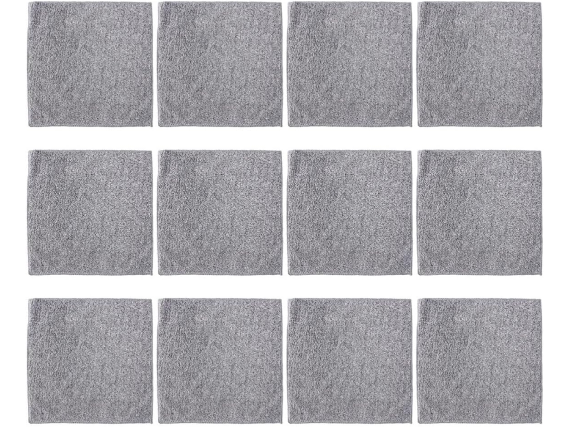 Conjunto De 12 Panos De Limpeza Microfibra, Multiuso, Reut Resistentes