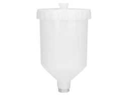Pote De Pistola De Pintura 600ml Com Conector Rosca Aço Inox Acessório Ferramenta Manual