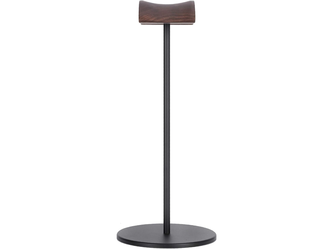 Suporte Para Fones De Ouvido Cryfokt, Elegante E Em Liga De Alumínio, Com Acabamento Em Nogueira Preta, Ideal Para Uso