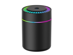 Difusor de Ar para Carro de 180ml com Luzes Coloridas MDUG (b preto)