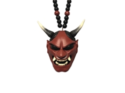 Pendente para Carro com Samurai Hannya Oni Charm Decoração Espelho Retrovisor