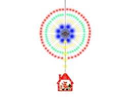 Luzes de Natal em Forma de Fogo de Artifício 8 Modos Ip65 | S/MARCA