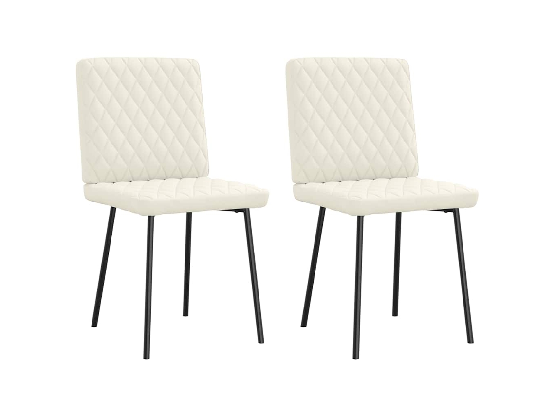 Dining Chair, Dining Chairs Vidaxl Creme Veludo (n/a)