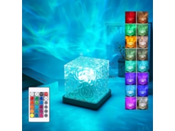 Projetor Ocean Wave, Luminária Cubo Luminorthe 16 Cores Com