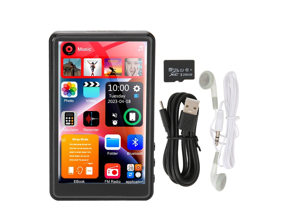 Leitor Mp3/mp4 Bluetooth Yizhood X20 4.0inch Memória Integrada De 16g (256g Tf Preto)