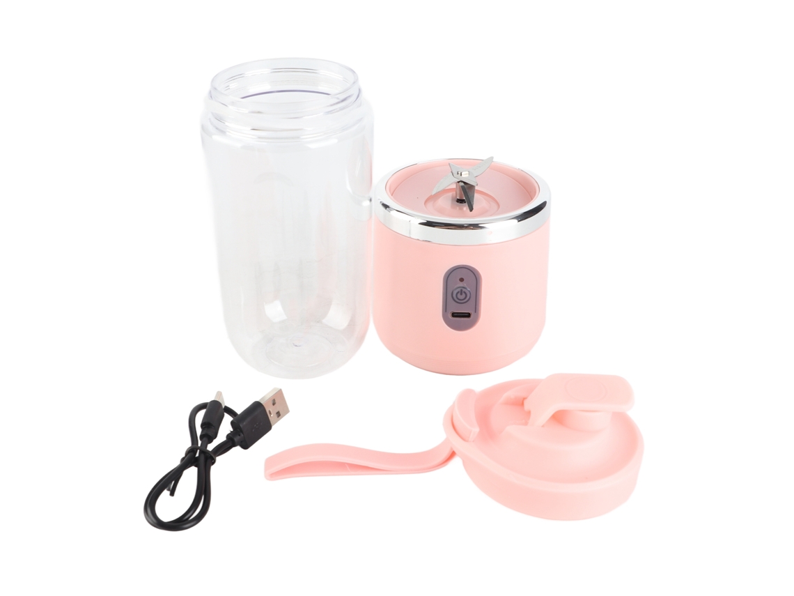 Copo Batedeira Elétrica Portátil 400ml USB Recarregável para Suco e Milkshake | S/MARCA