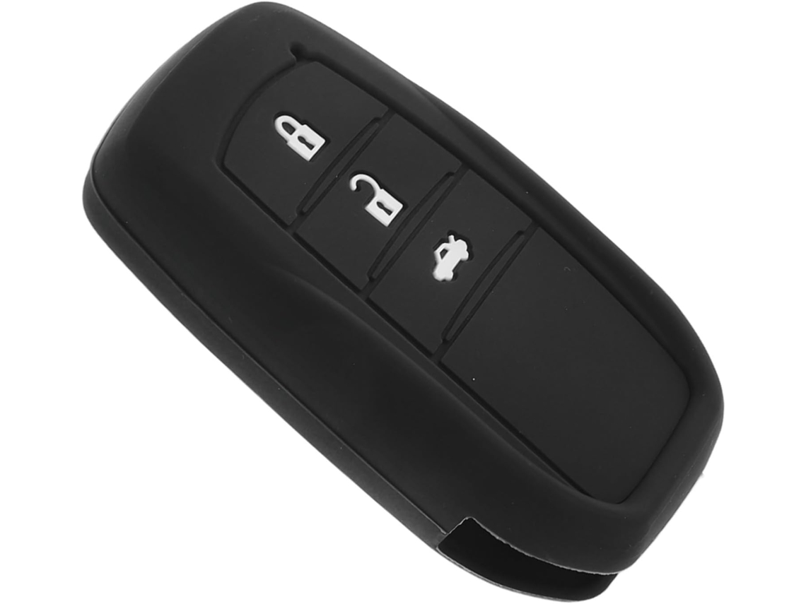 Capa De Chaveiro De Carro Em Silicone Macio Preto Compatível