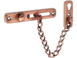 Fechadura De Segurança Com Corrente Para Porta, Mola Segurança, Trinco Antifurto, Bronze Vermelho