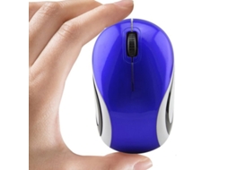 Rato Yizhood Mini Jogos De Computador Portáteis Sem Fio Usb De 2,4 Ghz Para Laptop Kid Gift Pc Mãos Pequenas Azul