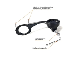Suporte Para Ciclocomputador Em Liga De Alumínio (preto) - Compatível Com Xoss, Igpsport, Bryton