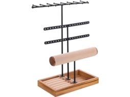 Organizador De Joias Multifuncional De Madeira Nuobesty, Suporte Decorativo Para Colares E Pulseiras.