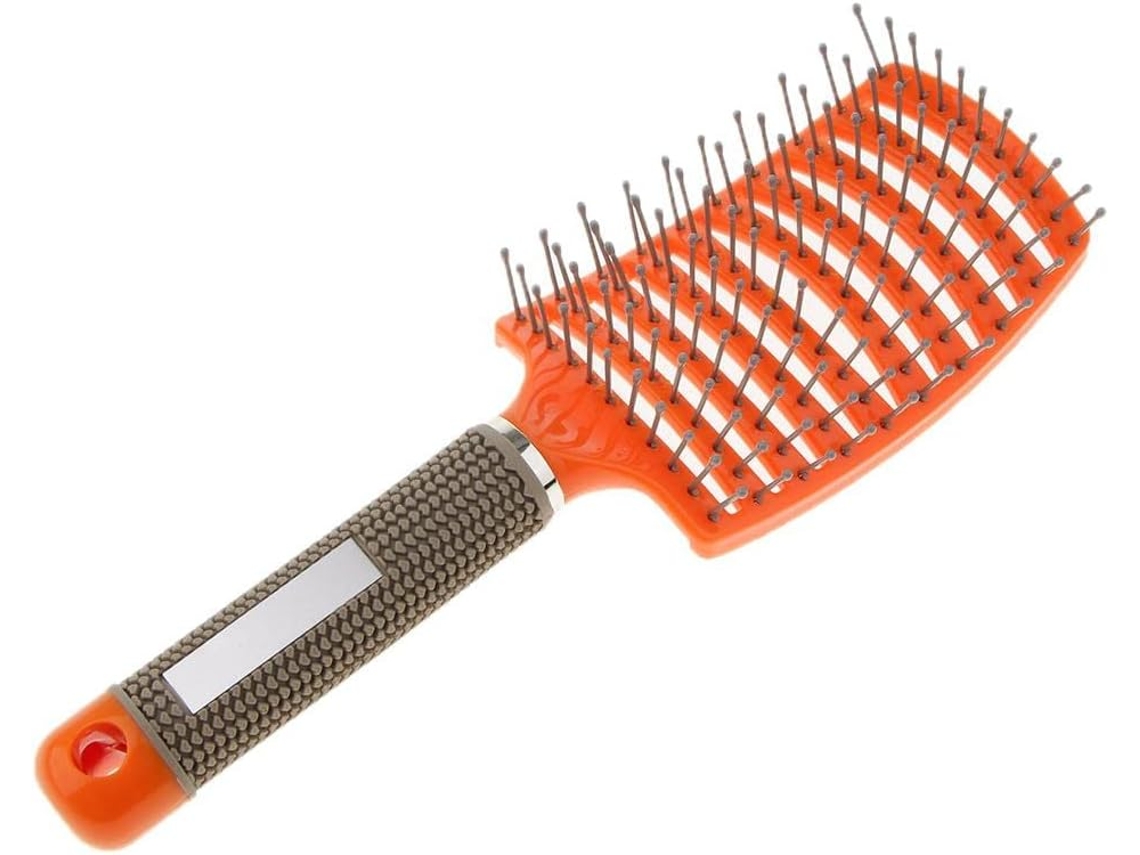 Escova De Cabelo Ventilada, Escova Grande Desembaraçadora E Massageadora, Escova Plana, Cabo Antiderrapante, Material