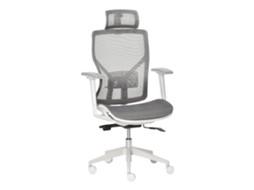 Cadeira De Escritório Giratória Cadeira De Escritório Com Altura Ajustável Apoio Para Os Braços Apoio Para A Cabeça 67x65x120-128cm Cinza