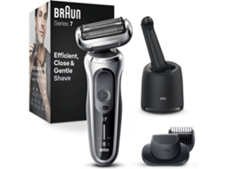 Máquina de Barbear BRAUN S7 71-S7500 CC Cinzento