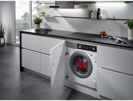 Máquina de Lavar Roupa Encastre AEG L7FEC842BI (8 Kg - 1400 rpm - Branco) —  