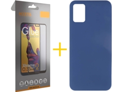 Kit Capa e Película Samsung Galaxy A51 ACCETEL Full Silicone Líquido (Azul)