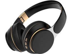 Fone De Ouvido Bluetooth Com Cancelamento Ruído, Retrátil E Dobrável, Ideal Para Esportes E Viagens, Na Cor Preta