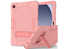 Capa Tripla Resistente Para Samsung A9 Plus, Em Silicone À Prova De Choque Para Uso Externo Ouro Rosa Sfushos