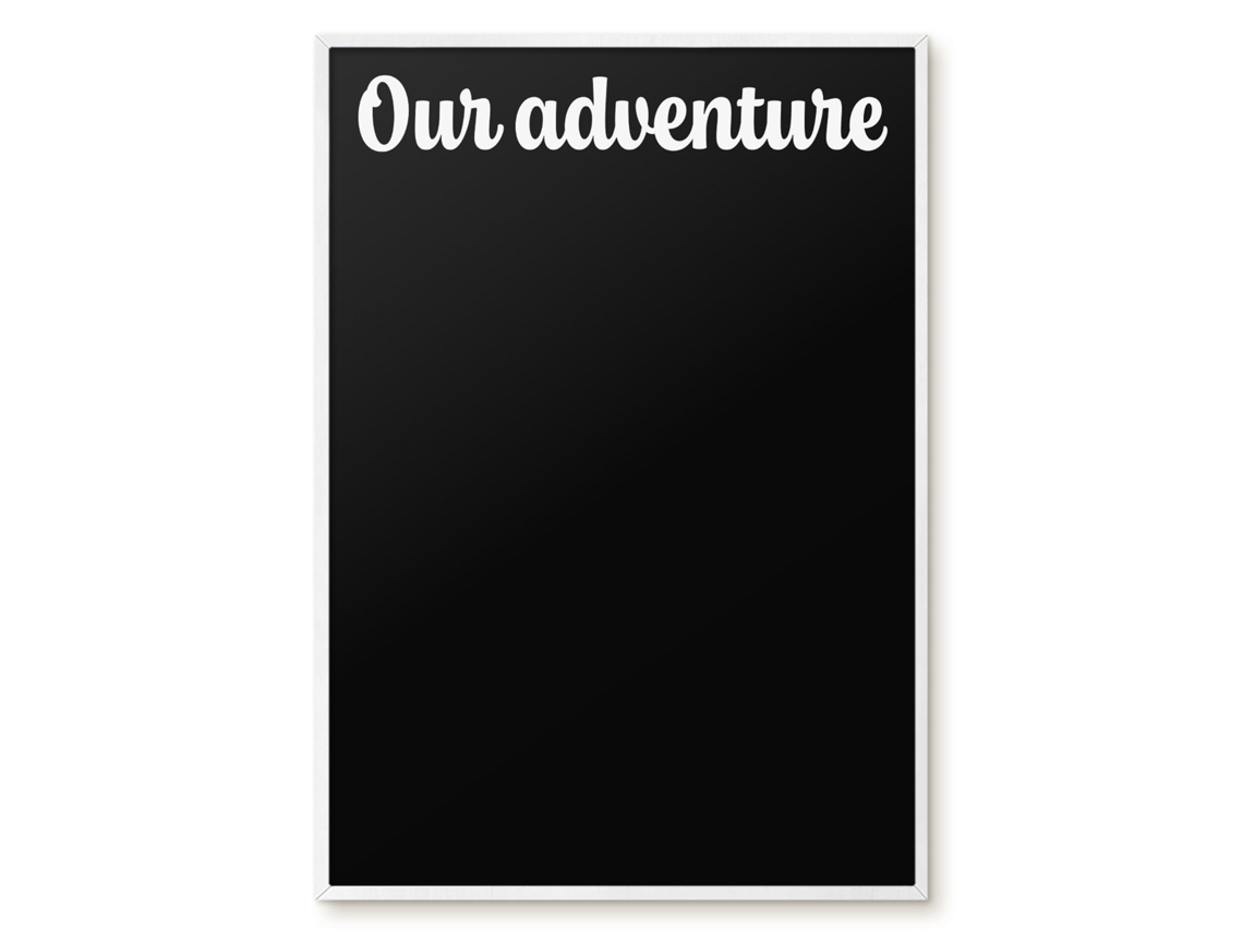 Magnetic Glass Board Our Adventure For The Hall Espelharte (70x100 Cm)