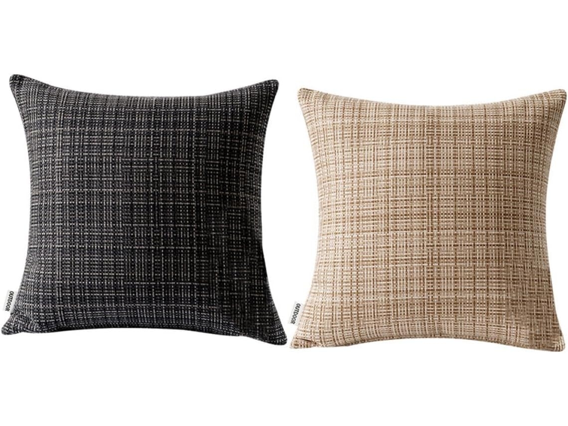 2 Capas de Almofada Decorativas em Poliéster, Impermeáveis e Fáceis Limpar, Estilo Americano, para CHABERLU