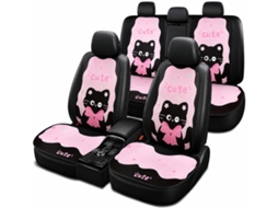Lote 7 Acessórios De Voyage Roses: Organizadores De Siège Auto Com Bolsas E Proteções Em Couro Para Os Sièges Avant