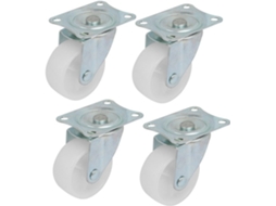 Conjunto De 4 Rodízios Giratórios Aexit 360° Com Pla