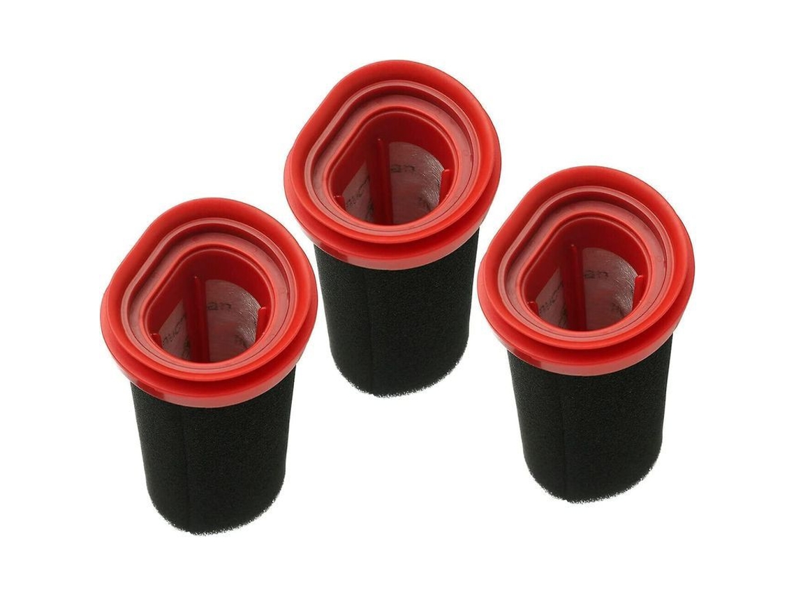 Kit com 3 filtros de reposição para aspirador de pó sem fio Bosch Flexxo Série 4 BBH32101 25,2V/21,6V e outros.