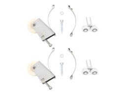 Conjunto de 2 rodas deslizantes Primerox para porta, janela, armário, núcleo de cobre, anti água, aço inoxidável S/MARCA