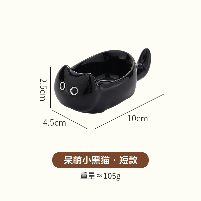 Mini Prato/travessa/utensílio de Mesa de Cerâmica em Formato de Gato MDUG (estilo A, 10 Cm)