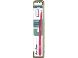 Escova de Dentes JORDAN Change Green Clean Medium (4 Recargas)