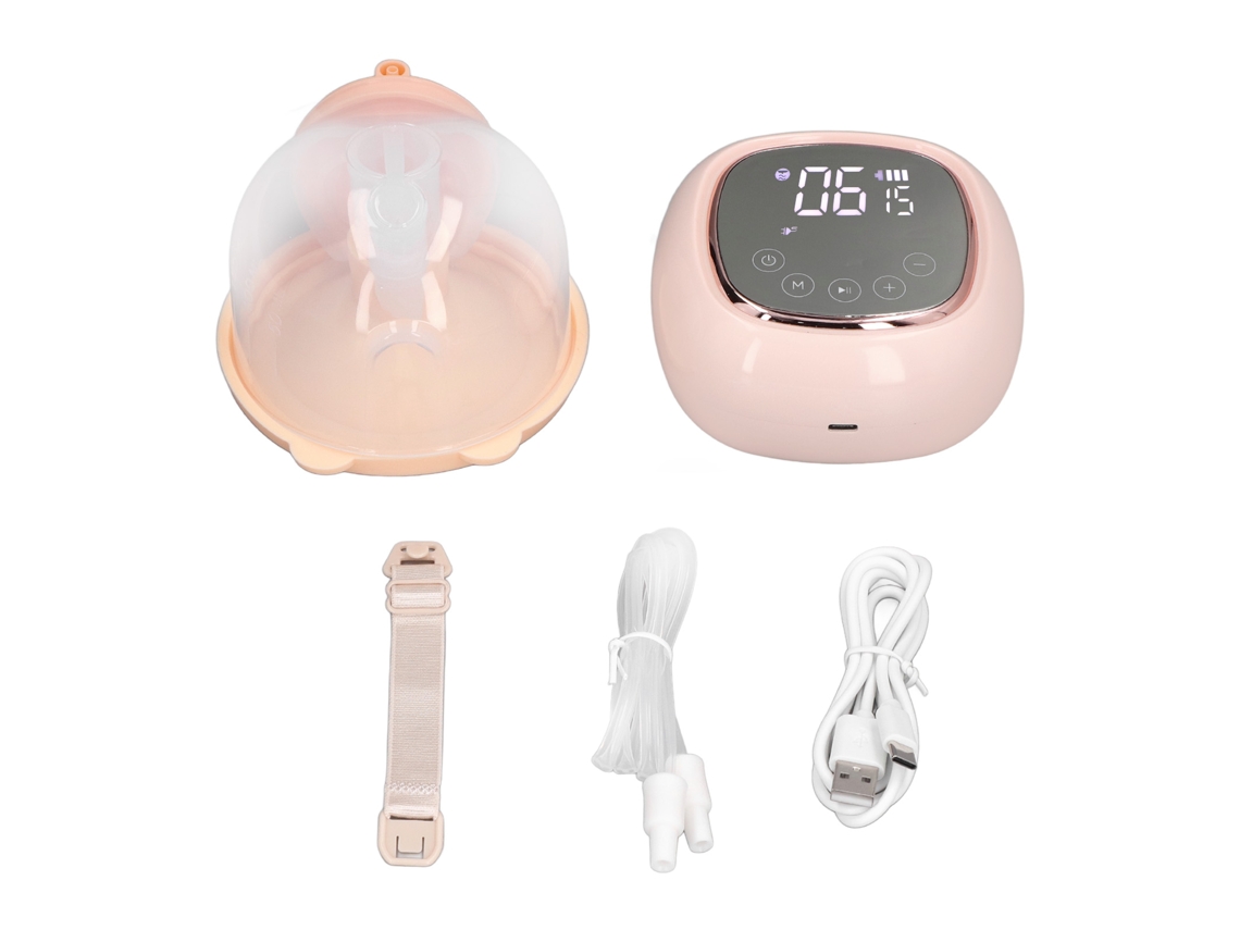 Primerox bomba de Leite Elétrica Vestível Hands Free Silenciosa 3 Modos 9 Velocidades Rosa