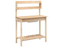 Mesa de Cultivo VIDAXL Marrom Madeira 147.5X44X139.5 Cm