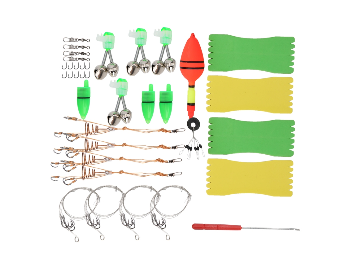 Kit de Pesca Portátil com Acessórios e Iscas