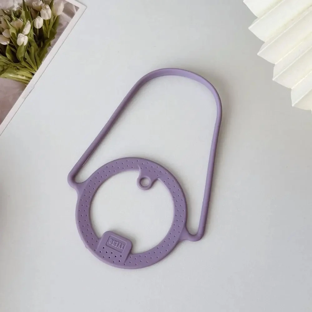 (roxo) Alça Antiderrapante De Silicone, Compatível Com Copos Térmicos Grandes.