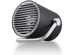 Ventilador USB Mini YURU, ultra silencioso, com tecnologia turbo, inclinação de 180°, duas velocidades, preto