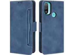 Suporte Protetor para Motorola Moto E20/E30/E40 HONGWE. Pele Anti-Choque Azul