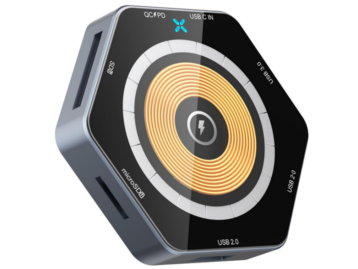 Docking Station 6 em 1 com Usb c, Hdmi, Sd LURELIA