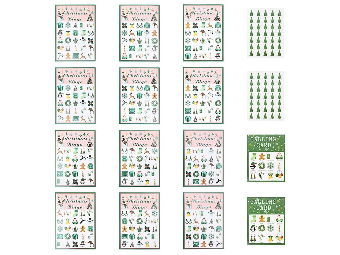 37pcs Cartões De Bingo Allinless