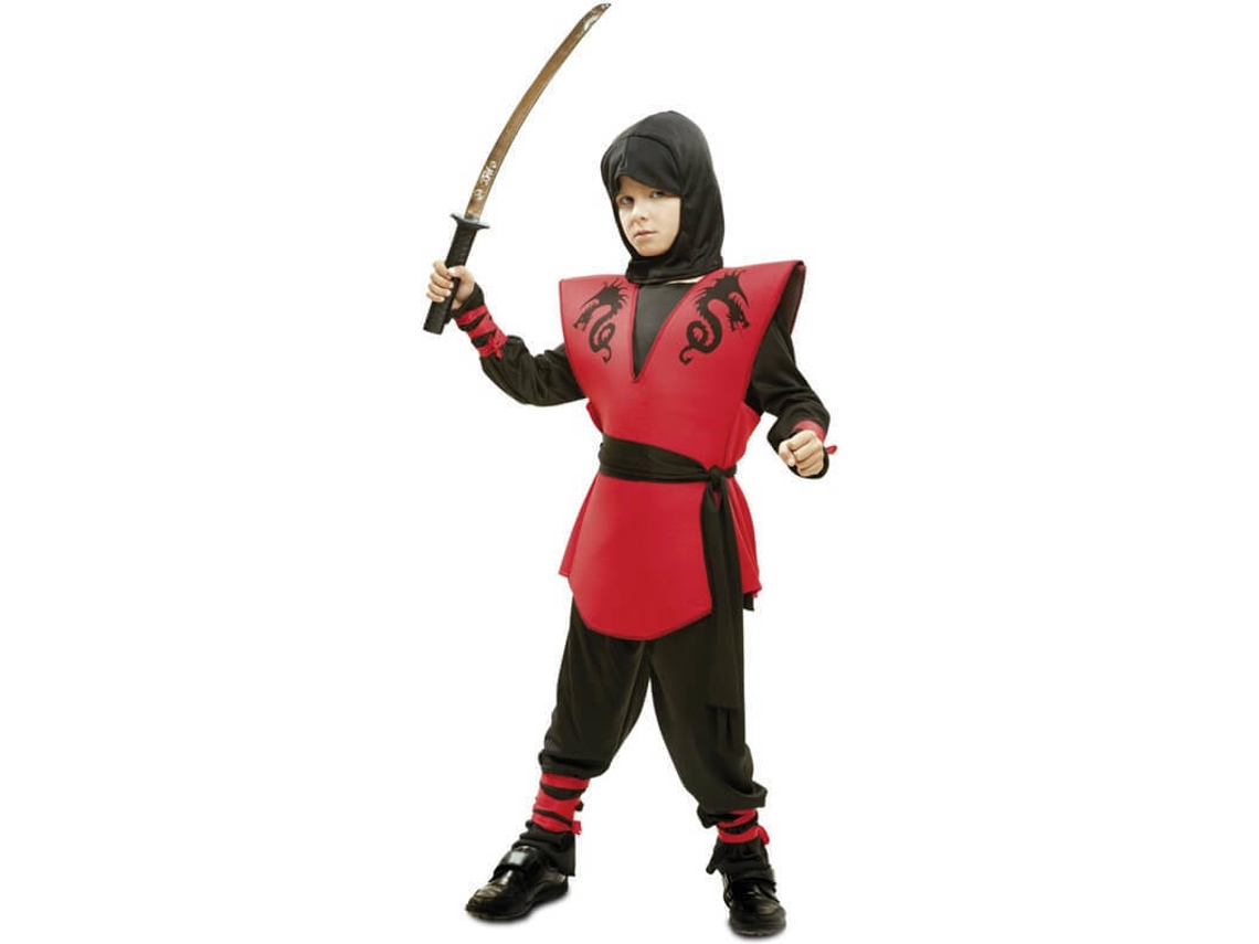Fato de Menino DISFRAZZES Ninja Dragão (Tam: 7 a 9 anos)