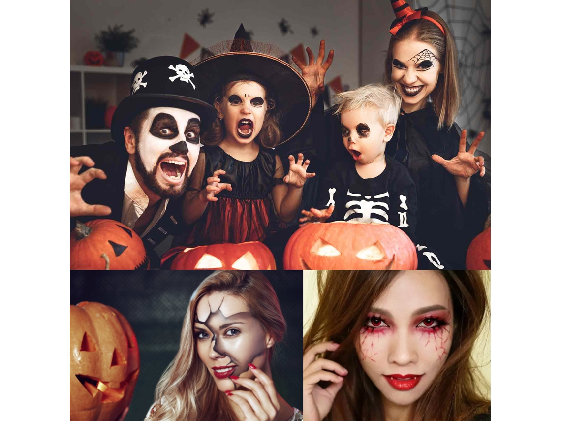 Pintura Facial E Corporal Água Segura Para Crianças Adultos Halloween Cosplay Festivais