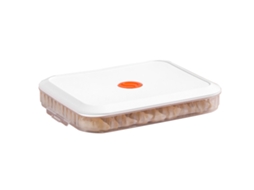 Caixa de Armazenamento para Dumplings e Massas com Tampa Plástica, 31x23x5cm