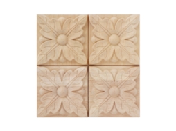 4 Peças Aplique de Grelha Decoração Móveis Modelo a