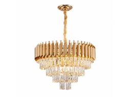 Candeeiro de Teto de Cristal PIBAOGU Asled 423 (dourado)