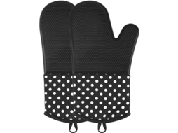 Luvas De Forno De Silicone, Longas, Resistentes Ao Calor E Anti-derrapantes Para Cozinha Profissional