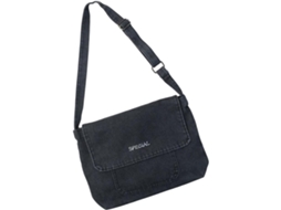 Bolsa Transversal Feminina Ciieeo Vintage Em Jeans Preto, Tamanho Médio, Bolsa Casual Leve.