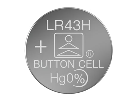 10x Pilhas Alcalinas Lr43h / 386a 1.5v Tianqiu Ag12 Silver
