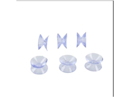 Copo De Sucção Mini Transparente De Pvc Redondo, Leve, Com Alta Adsorção E Design Fashion Para Proteção Total