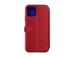 Capa Aba para iPhone 12/12 Pro BEETLECASE Plástico com Porta-Cartões Premium Vermelho